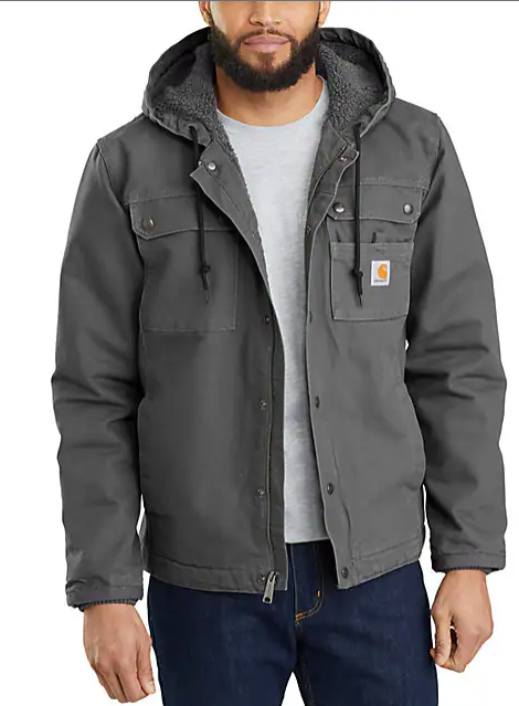 Washed Duck Bartlett Jacket Black, Carhartt Brown, Dark Brown, Gravel & Moss