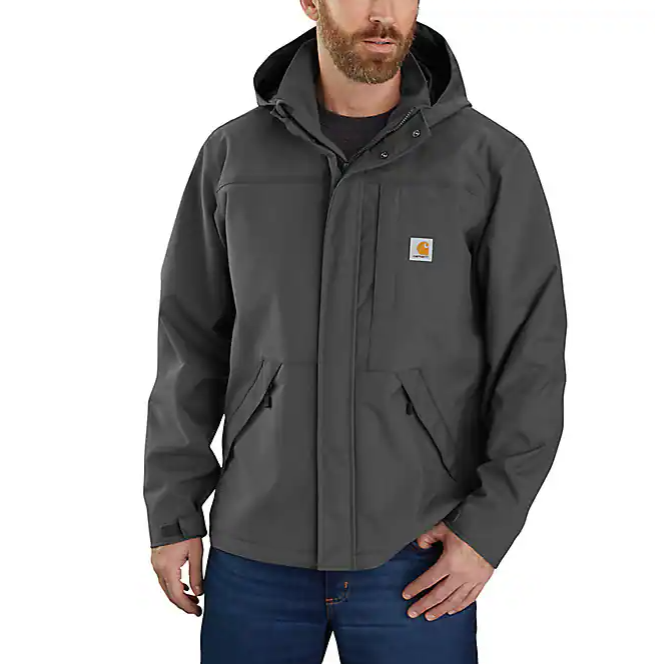 Shoreline Jacket Shadow, Black, Navy, Moss & Red Duck