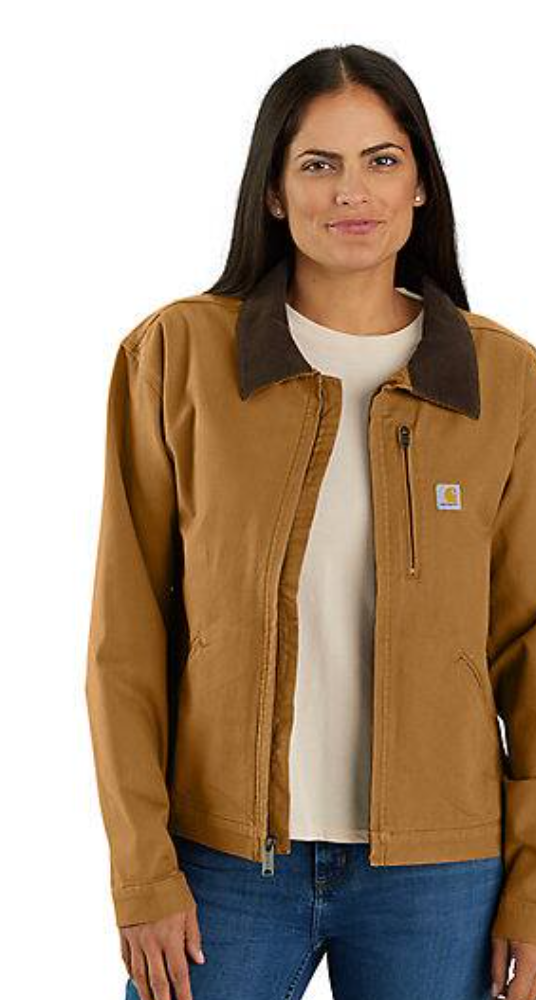 Women's Iconic Crawford Detroit Jacket Carhartt Brown, Natural & Rose Tint