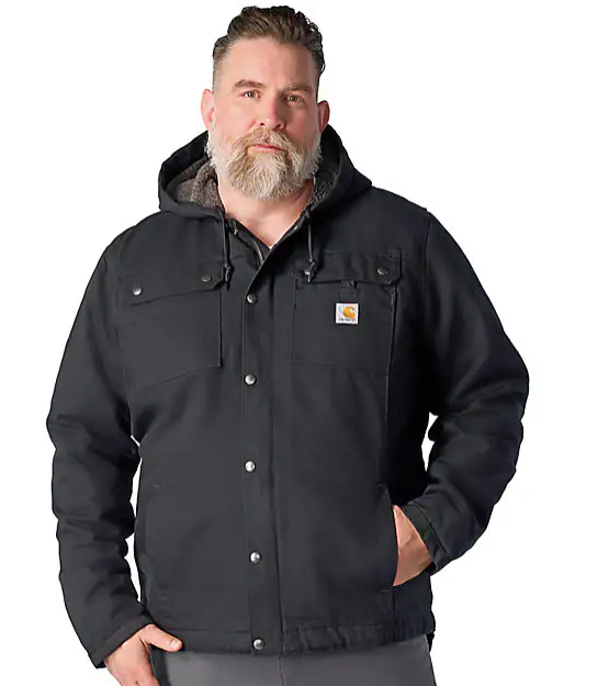 Washed Duck Bartlett Jacket Black, Carhartt Brown, Dark Brown, Gravel & Moss