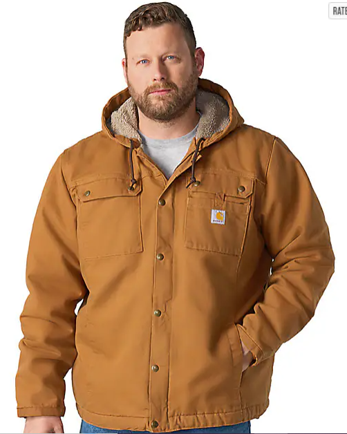Washed Duck Bartlett Jacket Black, Carhartt Brown, Dark Brown, Gravel & Moss