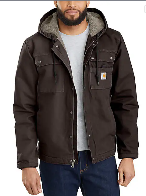 Washed Duck Bartlett Jacket Black, Carhartt Brown, Dark Brown, Gravel & Moss