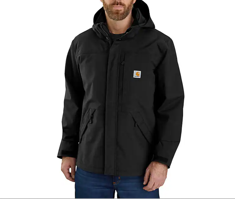 Shoreline Jacket Shadow, Black, Navy, Moss & Red Duck