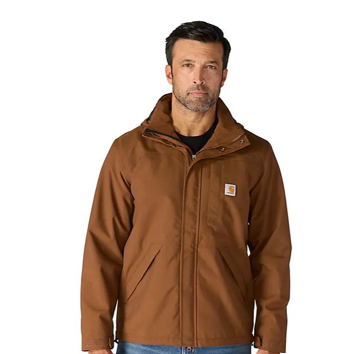 Shoreline Jacket Shadow, Black, Navy, Moss & Red Duck