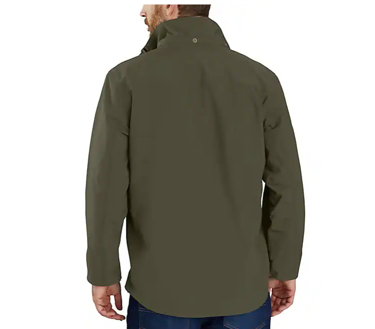 Shoreline Jacket Shadow, Black, Navy, Moss & Red Duck