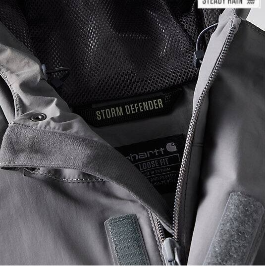 Bayou Steel Jacket Zipper & Collar Details