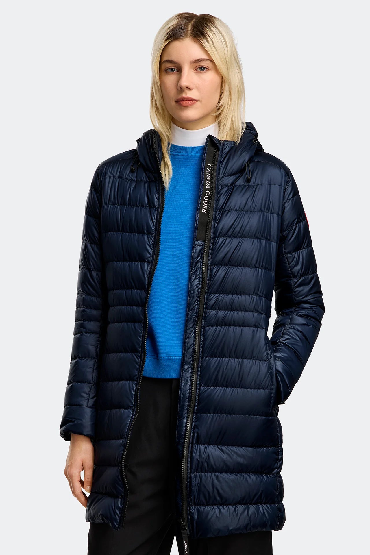 Cypress Hooded Atlantic Navy Jacket Front Veiws
