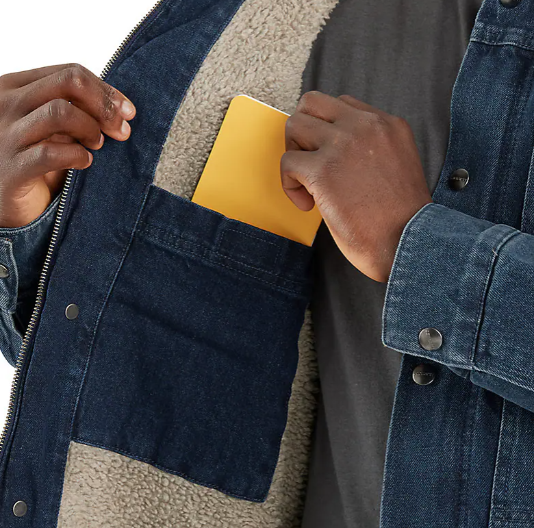 Denim Berwick Beech Jacket front ineer poket side views