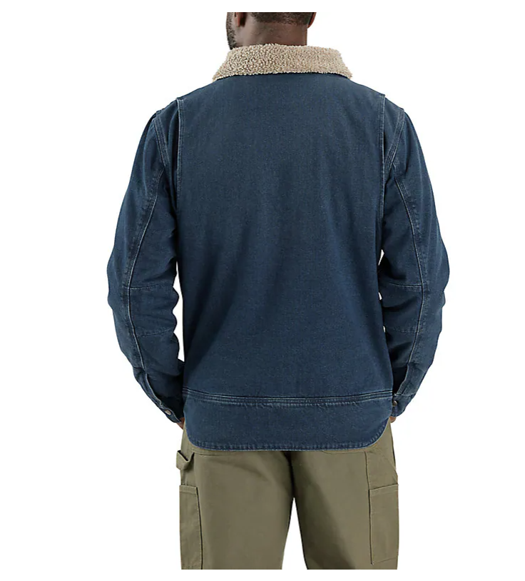 Denim Berwick Beech long Jacket back side views