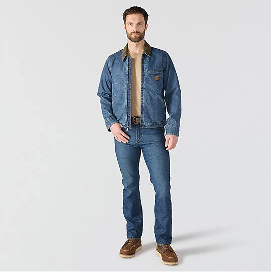Denim Detroit Muskegon Jacket Full Body Front Views