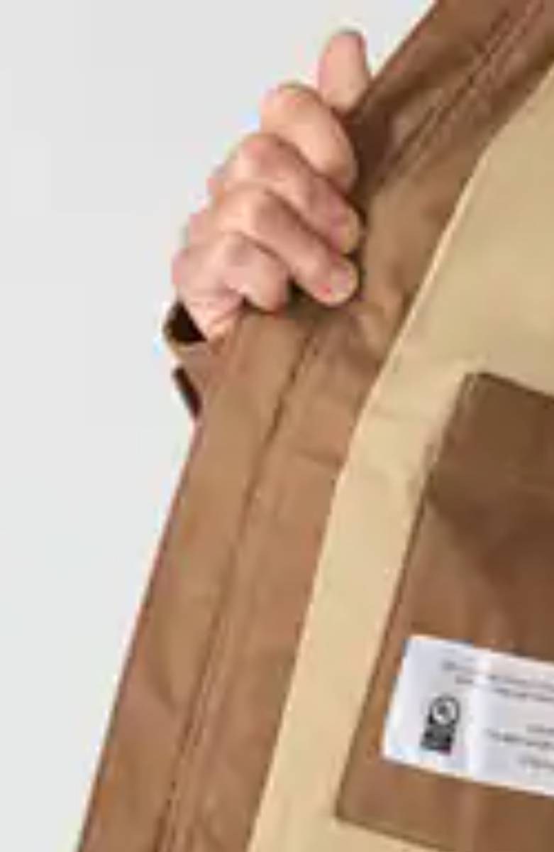 FR Quick Duck Carhartt Brown Jacket left side ineer poket views