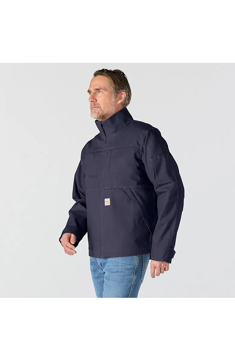 FR Quick Duck Dark Navy Jacket front right side full views