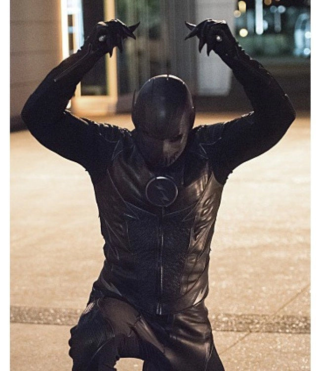 Flash Hunter Zolomon Zoom Black Jacket Full Body Front Veiws