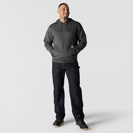 Force Logo  Carbon Heather Sweatshirt Full Body Front Veiws
