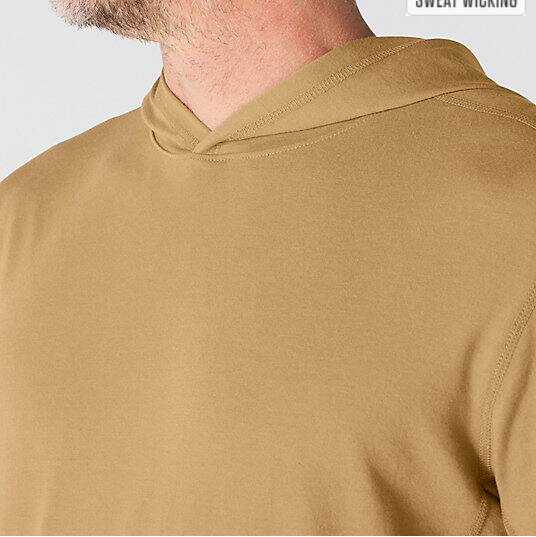Force Relaxed Logo Night Fatigue Heather Hoodie Crossover Hood Veiws