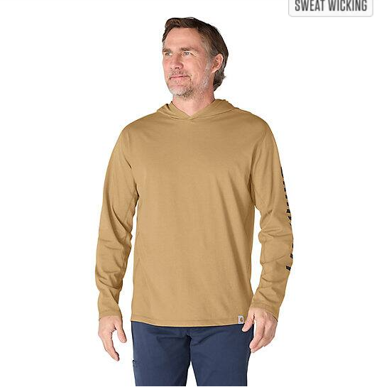 Force Relaxed Logo Night Fatigue Heather Hoodie Front Veiws