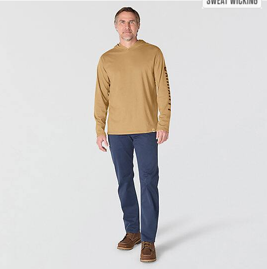 Force Relaxed Logo Night Fatigue Heather Hoodie Full Body Front Veiws