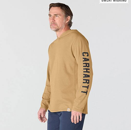 Force Relaxed Logo Night Fatigue Heather Hoodie Left Side Veiws