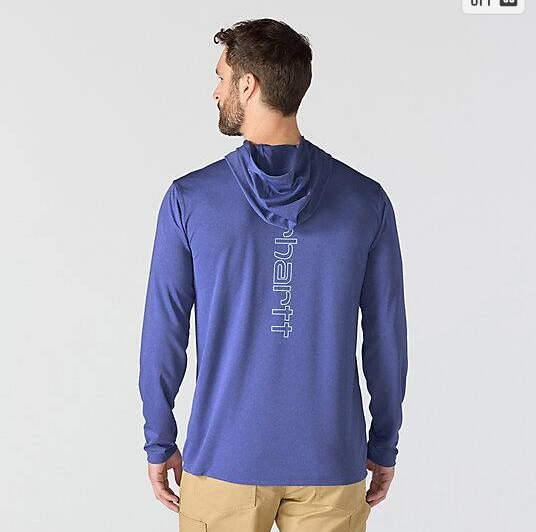 Force Sun Defende Relaxed Logo Racher's Sky Heather Hoodie Back Veiws