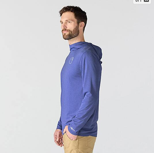 Force_Sun_Defende_Relaxed_Logo_Racher's Sky Heather_Hoodie_Left Side_Veiws