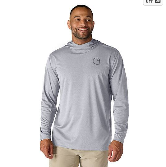 Force Sun Defende Relaxed Logo Steel Heather Hoodie Front Veiws