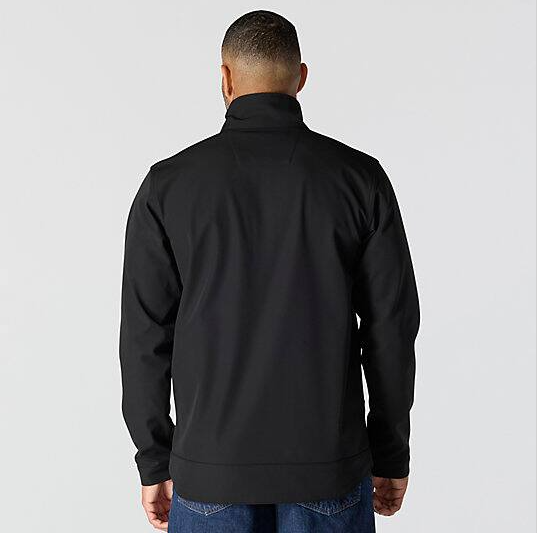 Galesburg Softshell Black Jacket Back Veiws
