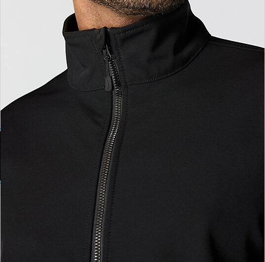 Galesburg_Softshell_Black_Jacket_Collar & Zipper Details