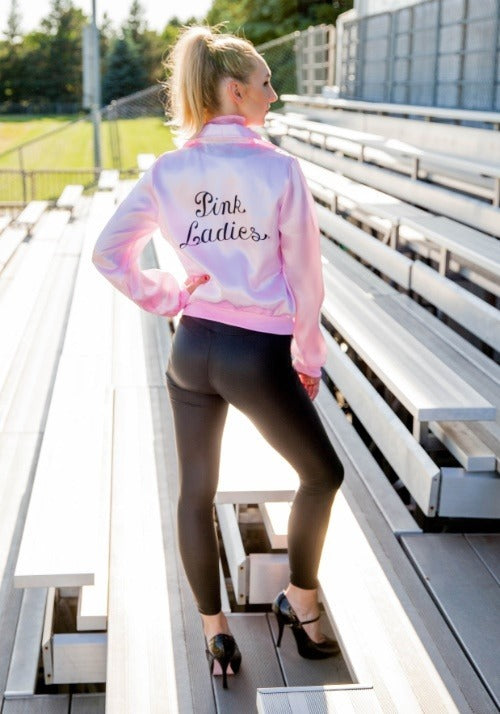 Grease_Plus_Size_Pink_Ladies_Costume_Pink_Jacket_Back View Showcases