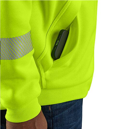 HV Class 3 Orange Sweatshirt Front Pocket Veiws