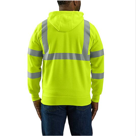 HV Class 3 Yellow Sweatshirt Back Veiws