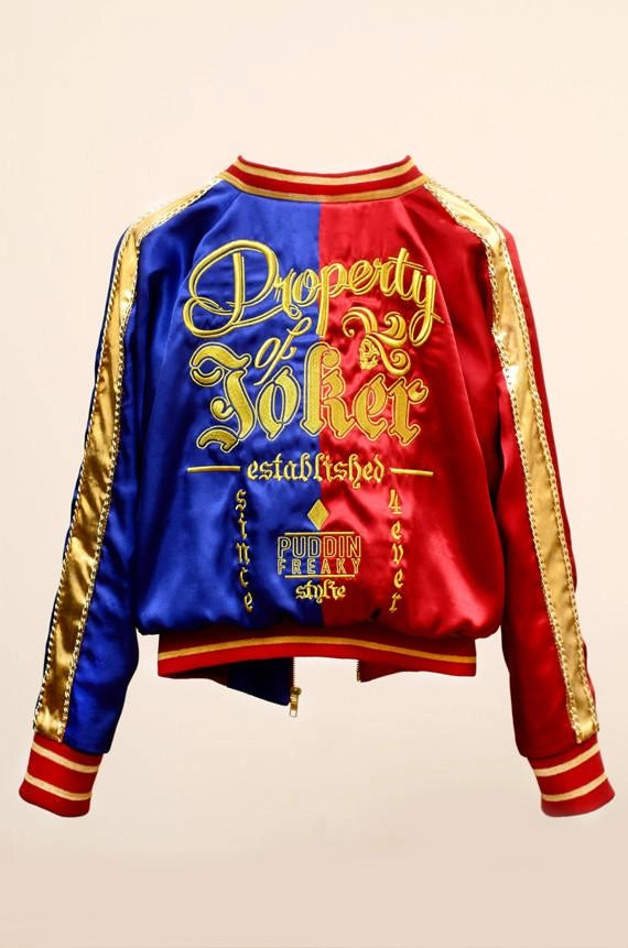 Harley Quinn Suicide Squad Red Jacket Back Veiws
