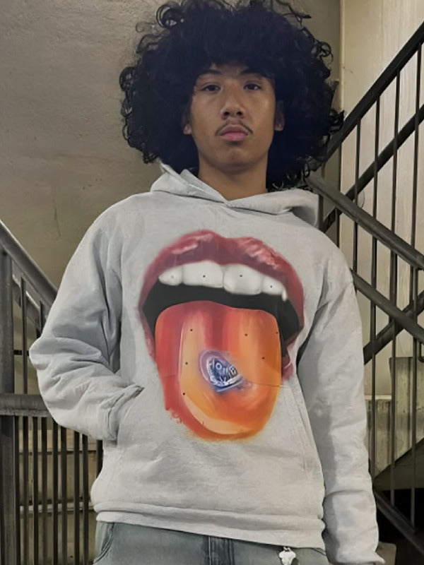 Homesick Gray Hoodie Front Veiws