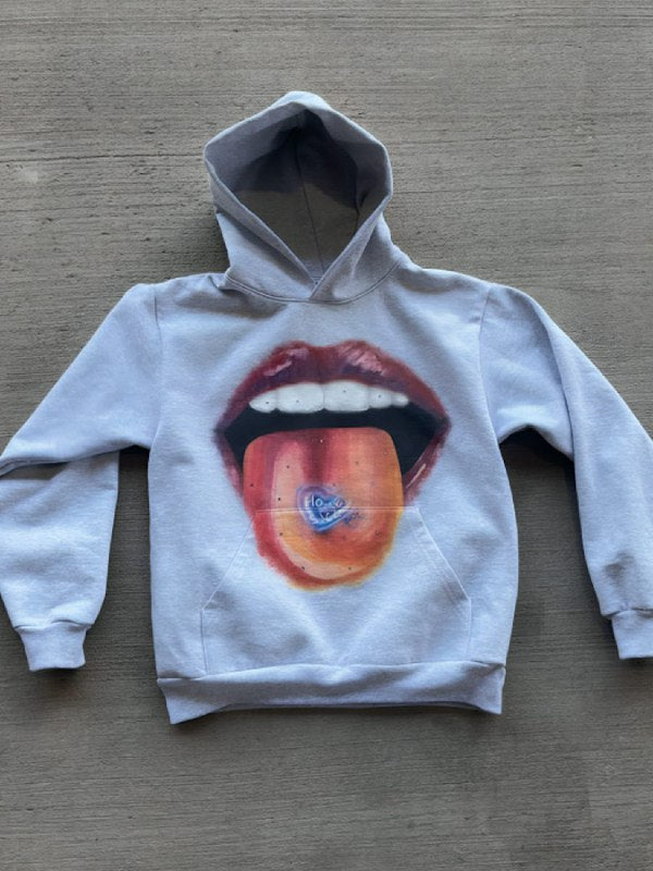 Homesick Gray Hoodie Full Product Front Veiws