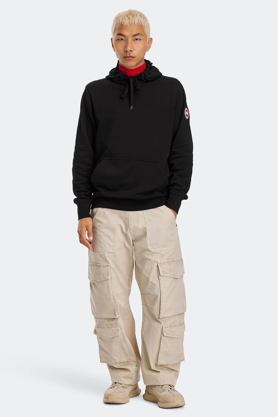 Huron_Black_Hoodie_Full Body Front_Veiws