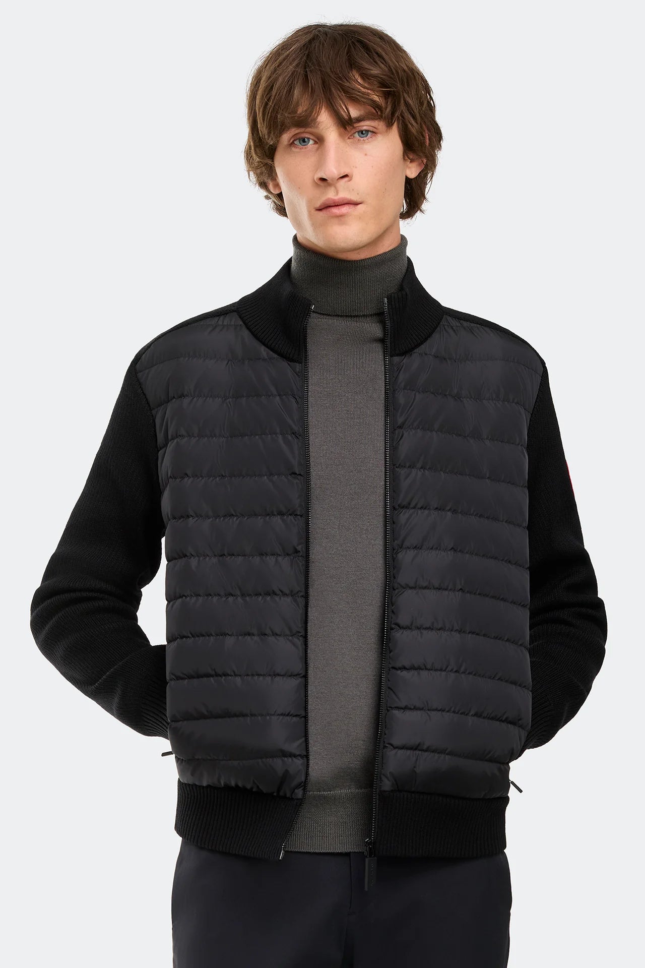 HyBridge® Knit Black Jacket Front Veiws