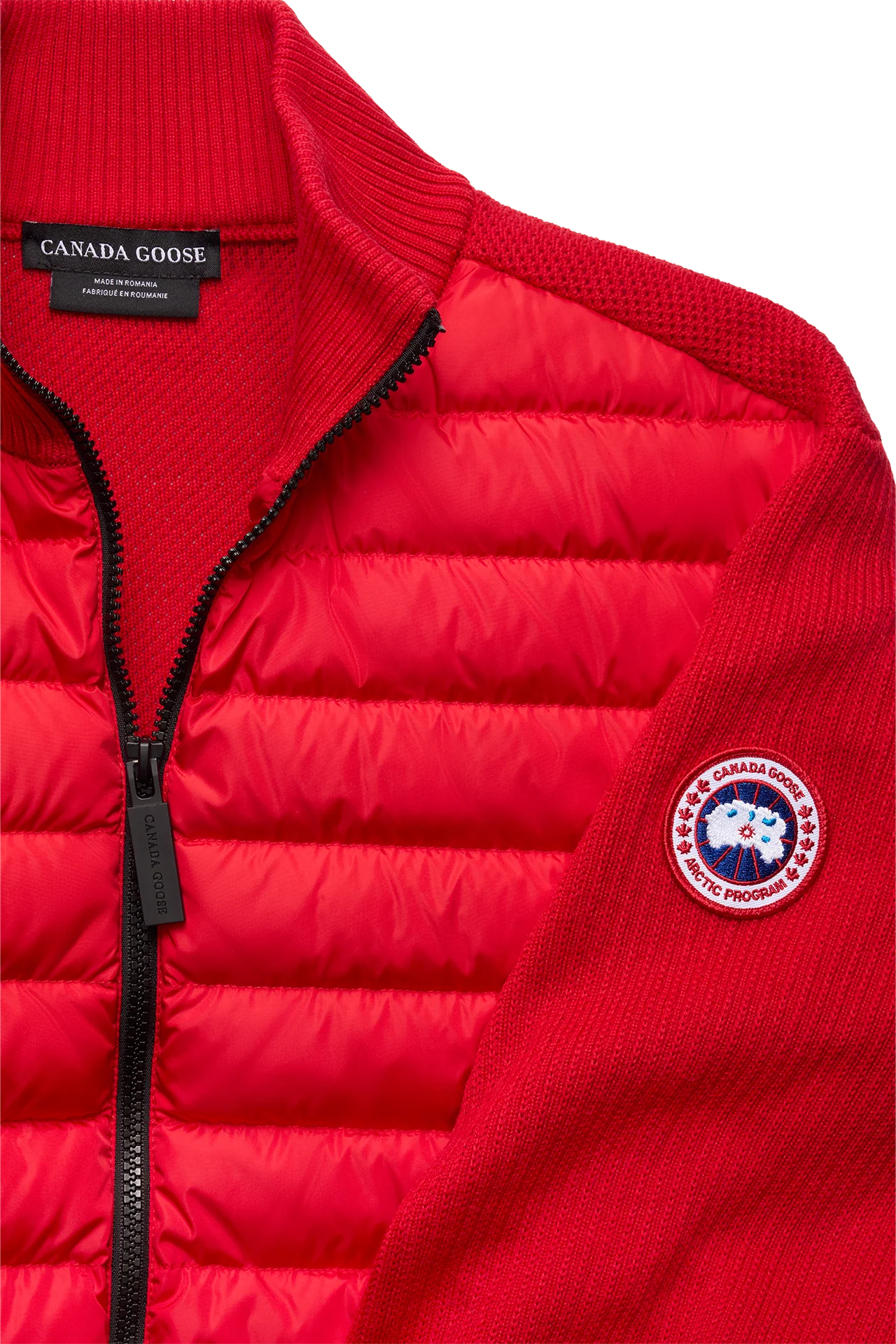 HyBridge_Knit_Carmine Red_Jacket_Zipper_Caller_Veiws