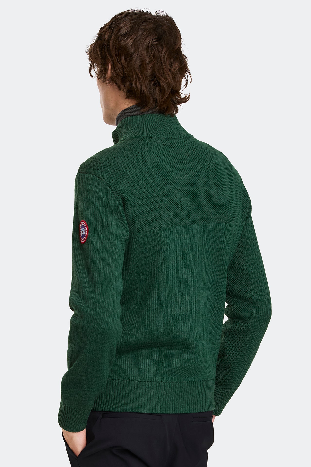 HyBridge® Knit  Glade Green Jacket Back Veiws
