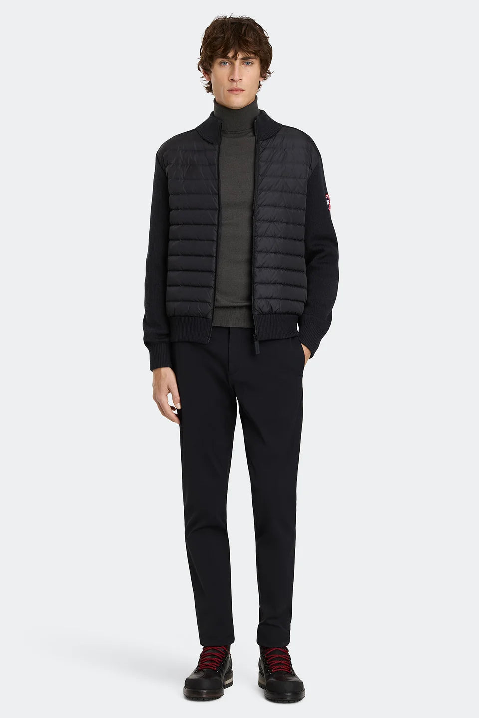 HyBridge® Knit Nocturne Jacket Full Body Front Veiws