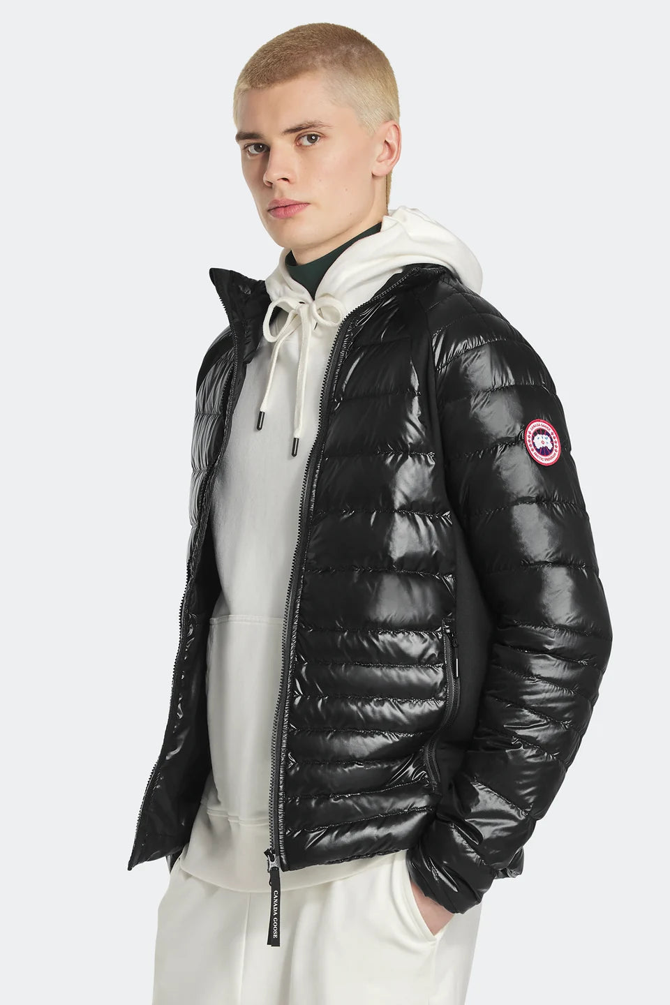 HyBridge® Lite  Black Jacket caller zipper   side views