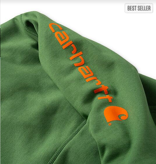 Iconic_K288_Logo_Harvest Sage Heather/Blazing Bonfire_Sweatshirt_Left_Side_Veiws