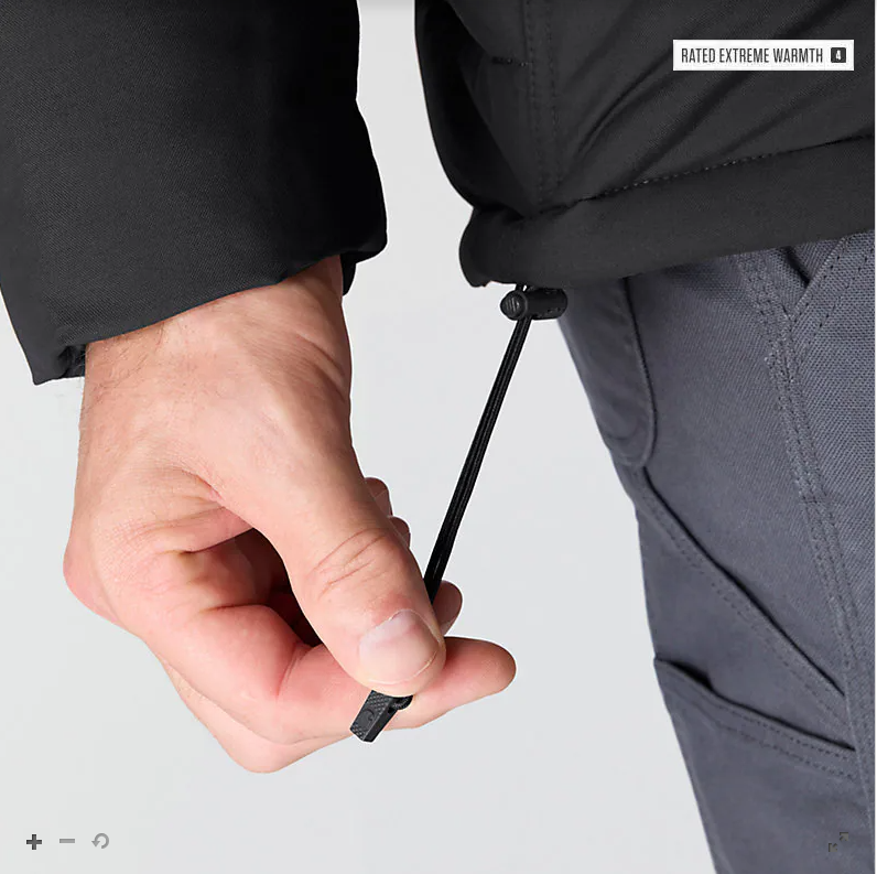 Livingston Jacket Adjustable Hem Detail views