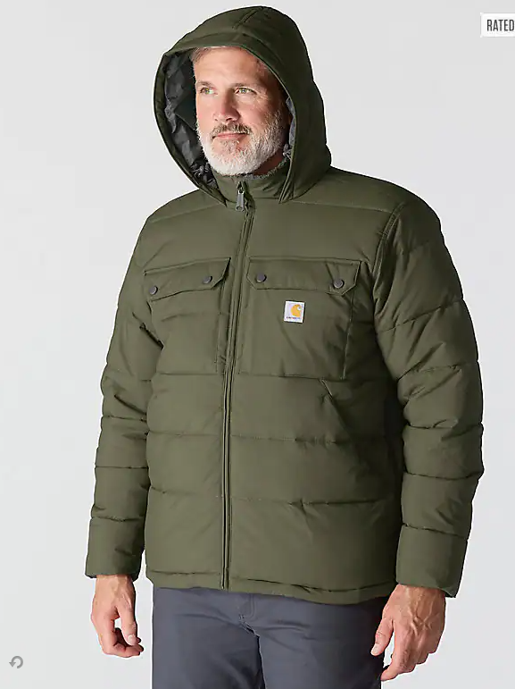 Livingston  Moss Jacket zipper hut front views  
