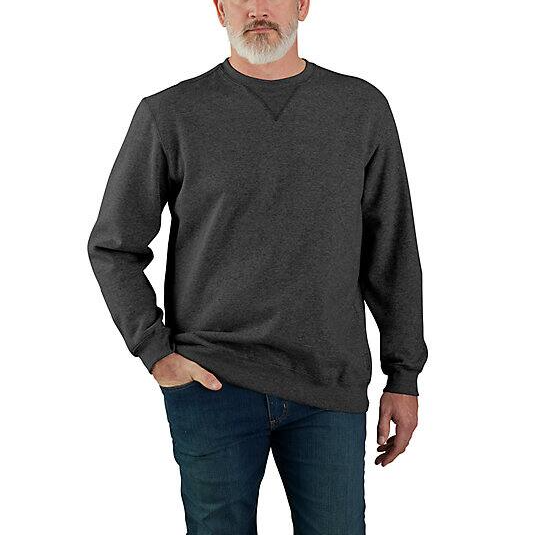 Marquette Crewneck Carbon Heather Sweatshirt Front Veiws