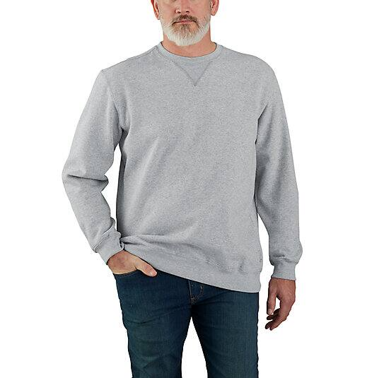 Marquette_Crewneck_Heather Gray_Sweatshirt_Front_Veiws