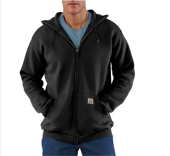 Marquette Full-Zip Black Sweatshirt Front Veiws