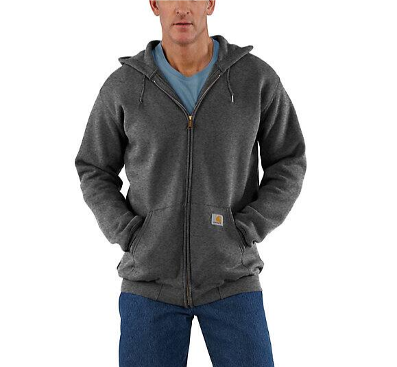 Marquette Full-Zip Carbon Heather Sweatshirt Front Veiws