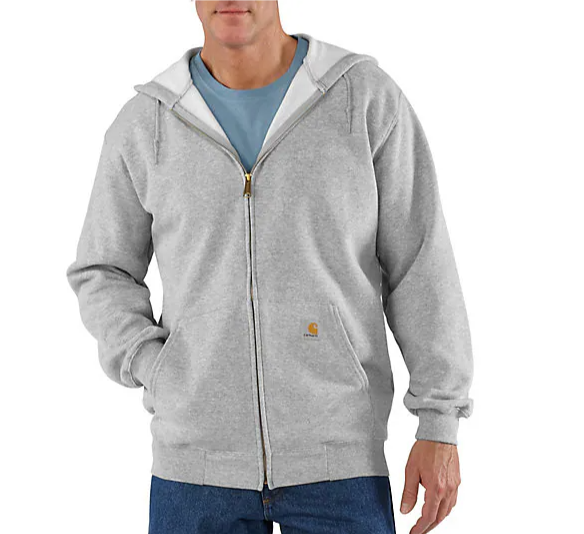 Marquette Full-Zip Heather Gray Sweatshirt Front Veiws