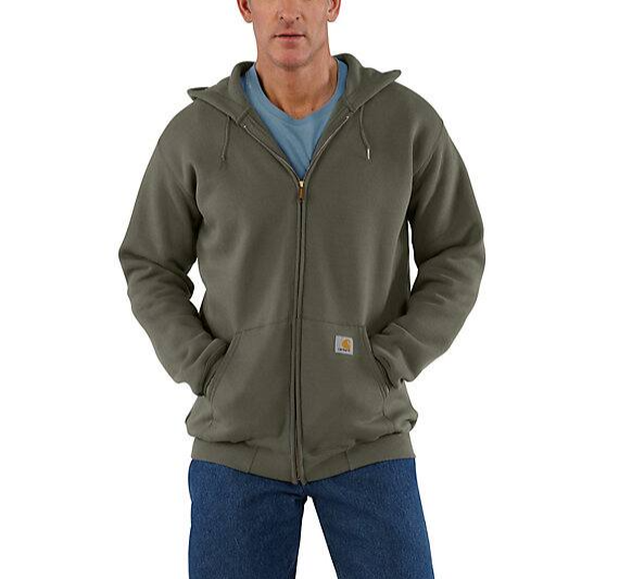 Marquette Full-Zip Moss Sweatshirt Front Veiws