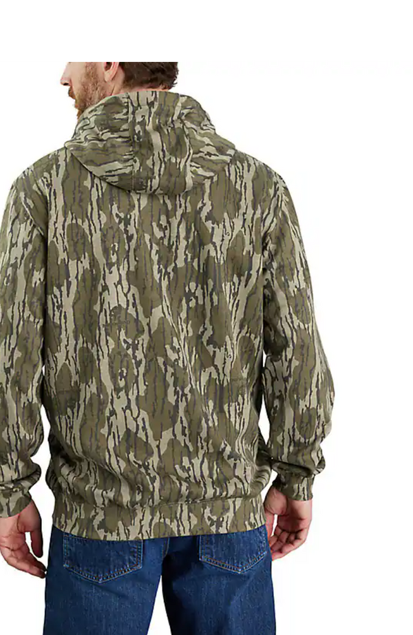 Marquette Mossy Oak Camo Sweatshirt back side views