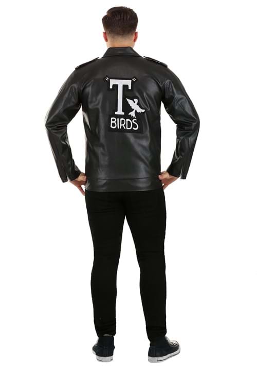 Men's Grease Authentic T-Birds Black Jacket Costume Back Veiws